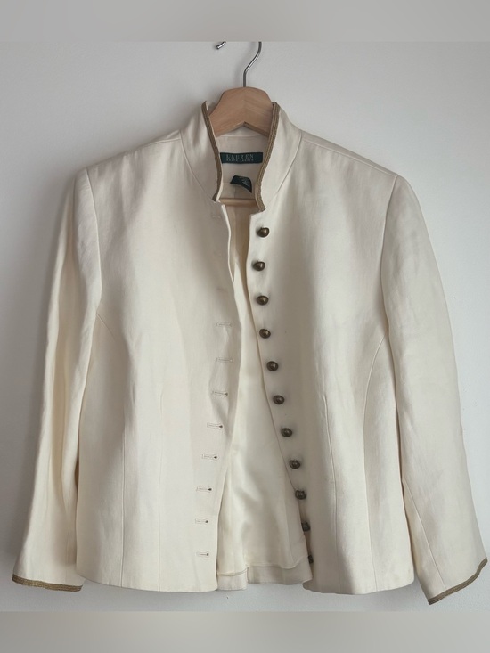 Lauren Ralph Lauren Jackets & Blazers - Lauren Ralph Lauren vintage Military inspired linen blazer sz 12